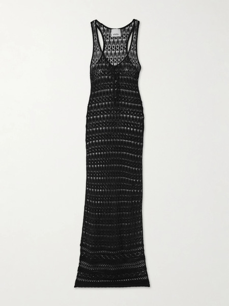  Isabel Marant Isabel Marant - Pernille Crocheted Cotton-blend Maxi Dress - Black 