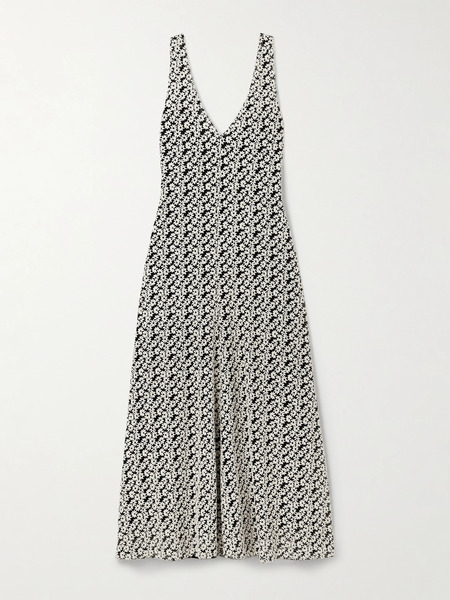  Isabel Marant Isabel Marant - Sonia Embroidered Cotton-blend Maxi Dress - Gray 