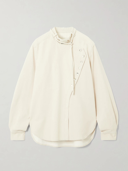  Isabel Marant Isabel Marant - Tess Studded Denim Shirt - Off-white 