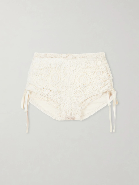  Isabel Marant Isabel Marant - Yeliz Crocheted Cotton Shorts - White 