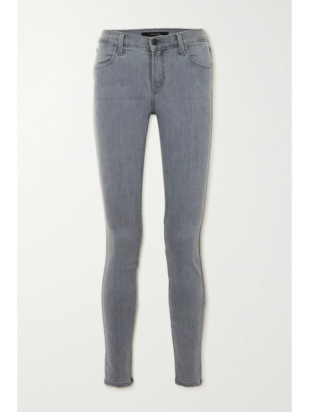  J Brand J Brand - Sophia Mid-rise Skinny Jeans - Gray 