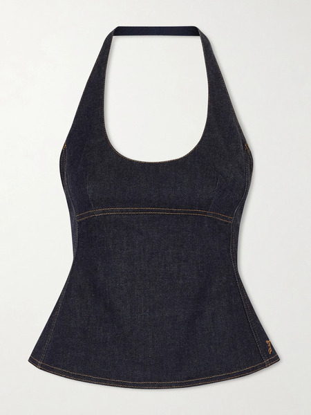  Jacquemus Jacquemus - Lavoir Denim Halterneck Top - Navy 