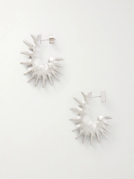 Jacquemus Jacquemus - Les Boucles Hippocampe Silver-tone Earrings - One Size 