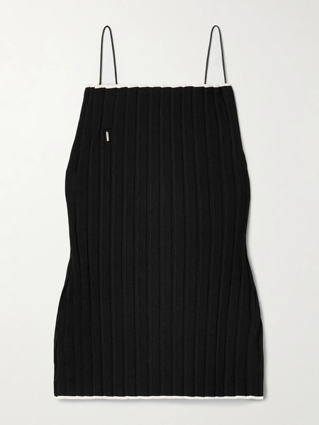  Jacquemus Jacquemus - Maille Ribbed-knit Camisole - Black 