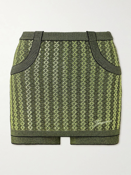  Jacquemus Jacquemus - Marino Jacquard-knit Shorts - Green 