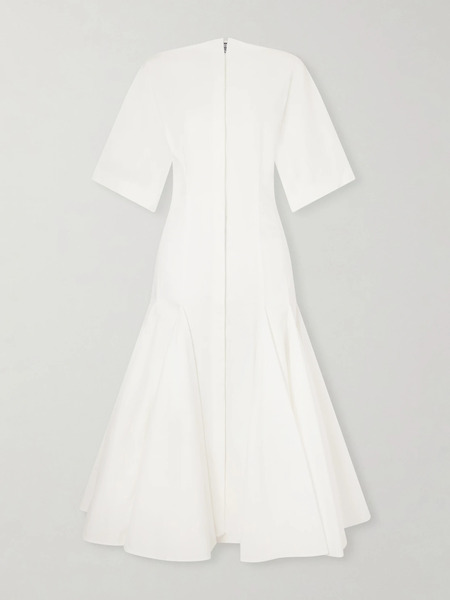  Jacquemus Jacquemus - Moisson Pleated Cotton-poplin Shirt Dress - White 