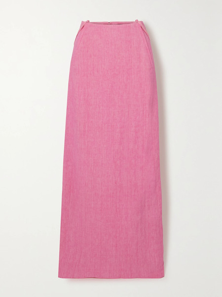  Jacquemus Jacquemus - Novio Linen Maxi Skirt - Fuchsia 