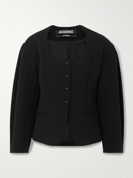  Jacquemus Jacquemus - Ovalo Crepe Jacket - Black 