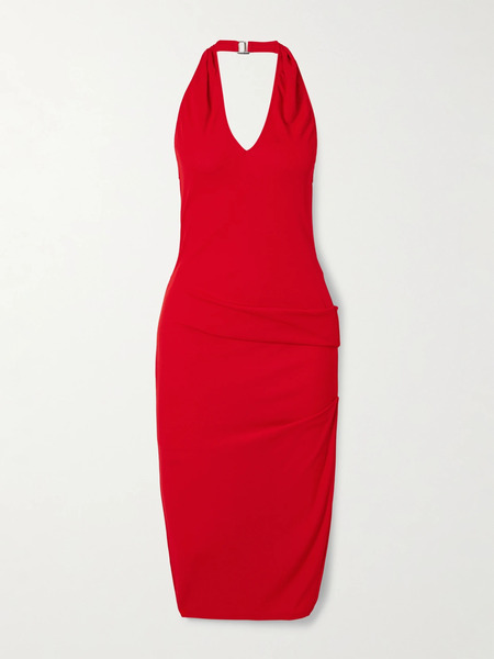  Jacquemus Jacquemus - Pasadena Gathered Crepe Halterneck Midi Dress - X Large 