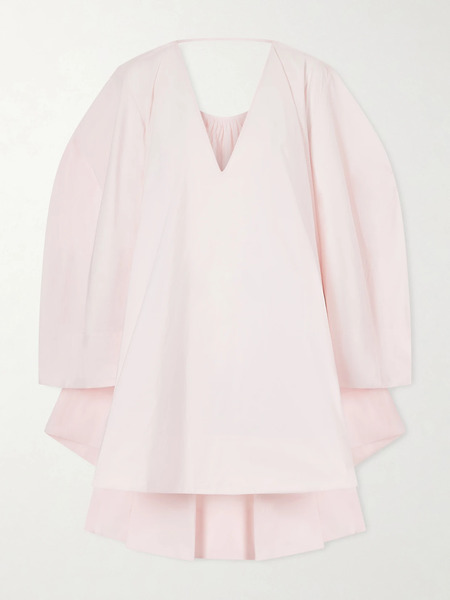  Jacquemus Jacquemus - Paysan Oversized Cotton-blend Mini Dress - Pastel Pink 
