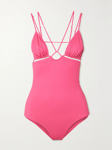  Jacquemus Jacquemus - Pila Cutout Recycled Swimsuit - Fuchsia 
