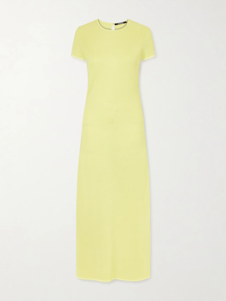  Jacquemus Jacquemus - The Maille Knitted Maxi Dress - Yellow 