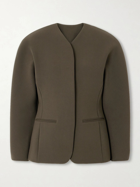  Jacquemus Jacquemus - The Ovalo Grain De Poudre Jacket - Army Green 