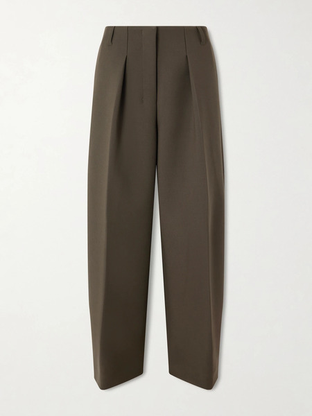  Jacquemus Jacquemus - The Ovalo Pleated Crepe Pants - Army Green 