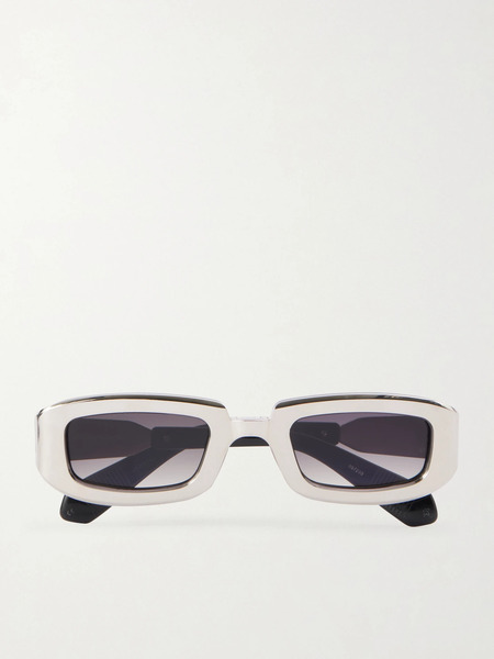  Jacques Marie Mage Jacques Marie Mage - Ryder Rectangular-frame Titanium Sunglasses - Silver 