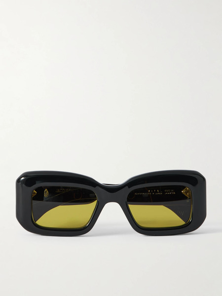  Jacques Marie Mage Jacques Marie Mage - Vito Square-frame Acetate Sunglasses - Black 