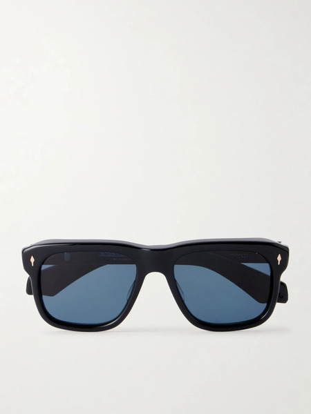  Jacques Marie Mage Jacques Marie Mage - Yves D-frame Acetate Sunglasses - Black 