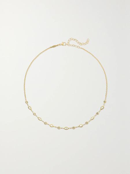  Jacquie Aiche Jacquie Aiche - 14-karat Gold Diamond Choker - One Size 