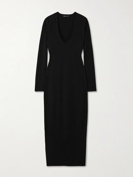  James Perse James Perse - Cotton-blend Jersey Midi Dress - Black 