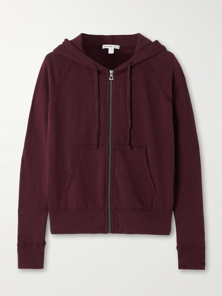  James Perse James Perse - Cotton-terry Hoodie - Burgundy 