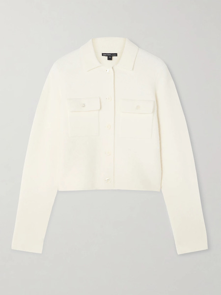  James Perse James Perse - Stretch-knit Jacket - Ivory 