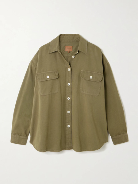  Jamie Haller Jamie Haller - The Big Oversized Cotton-twill Shirt - Army Green 