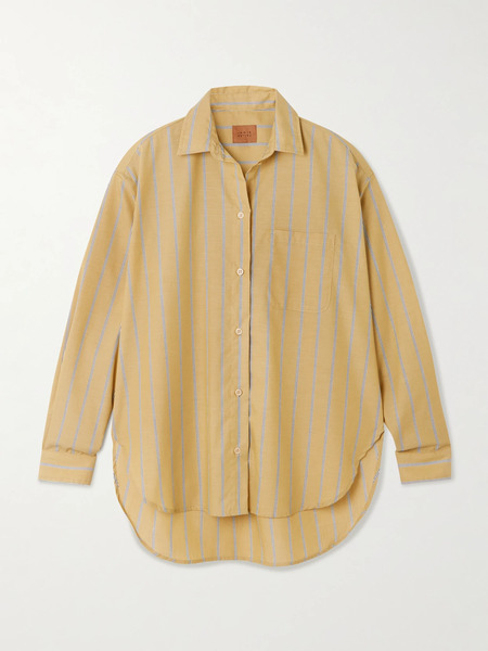  Jamie Haller Jamie Haller - The Essential Striped Cotton-poplin Shirt - Yellow 