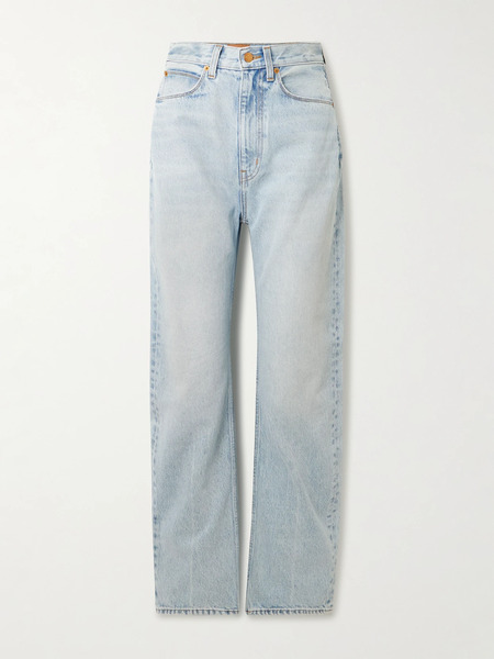  Jamie Haller Jamie Haller - The Fan Mid-rise Wide-leg Jeans - Light Denim 