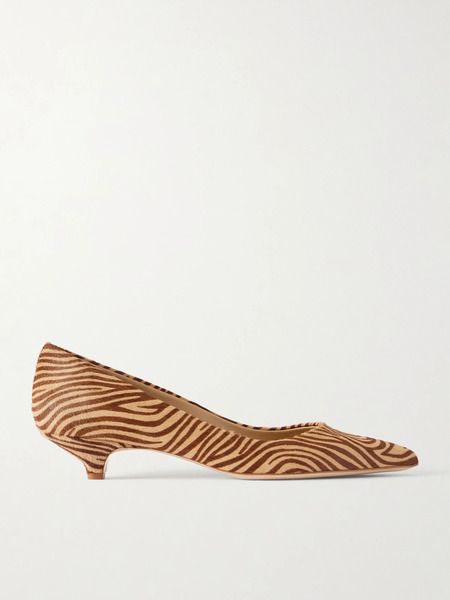  Jamie Haller Jamie Haller - The Kitty Zebra-print Leather Pumps - Zebra Print 