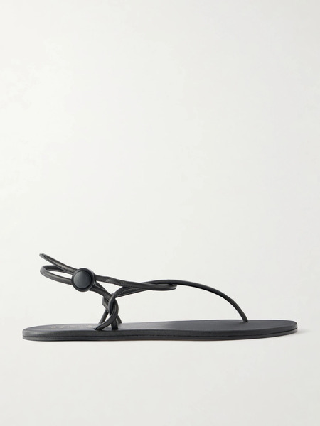  Jamie Haller Jamie Haller - The String Theory Leather Thong Sandals - Black 