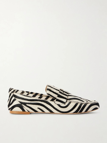  Jamie Haller Jamie Haller - Zebra-print Calf Hair Loafers - Zebra Print 