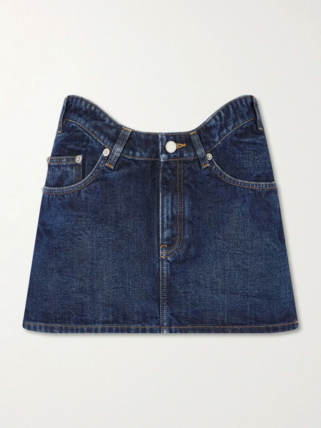  Jean Paul Gaultier Jean Paul Gaultier - Denim Mini Skirt - Dark Denim 