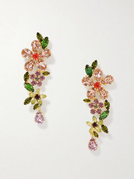  Jennifer Behr Jennifer Behr - Cosetta Gold-plated Crystal Earrings - Multi 