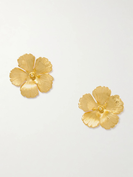  Jennifer Behr Jennifer Behr - Rowena Gold-tone Earrings - One Size 