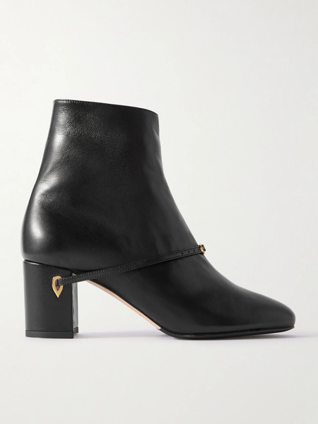  Jennifer Chamandi Jennifer Chamandi - Danilo 65 Leather Ankle Boots - Black 