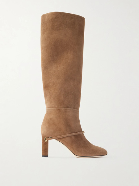  Jennifer Chamandi Jennifer Chamandi - Samuele 85 Suede Knee Boots - Brown 