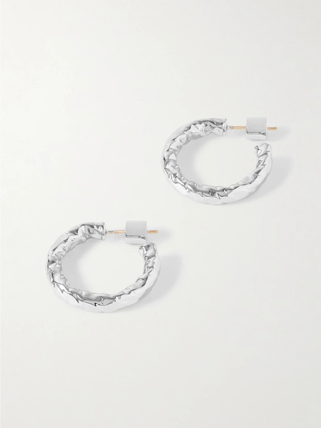  Jennifer Fisher Jennifer Fisher - Hailey Silver-plated Hoop Earrings - One Size 