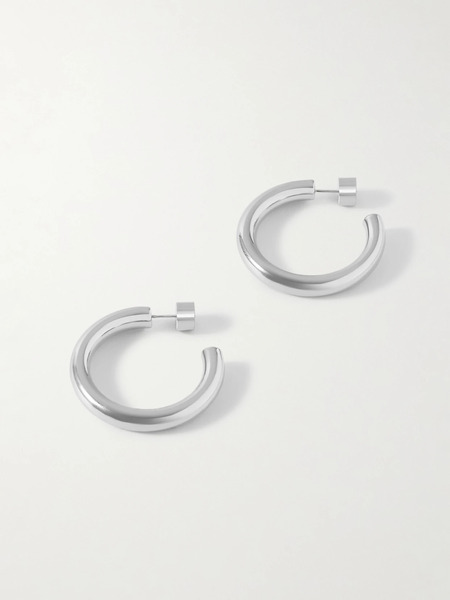  Jennifer Fisher Jennifer Fisher - Natasha Mini Silver-plated Hoop Earrings - One Size 