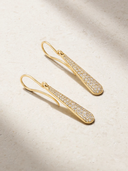  Jennifer Meyer Jennifer Meyer - Dome Drop 18-karat Gold Diamond Earrings - One Size 