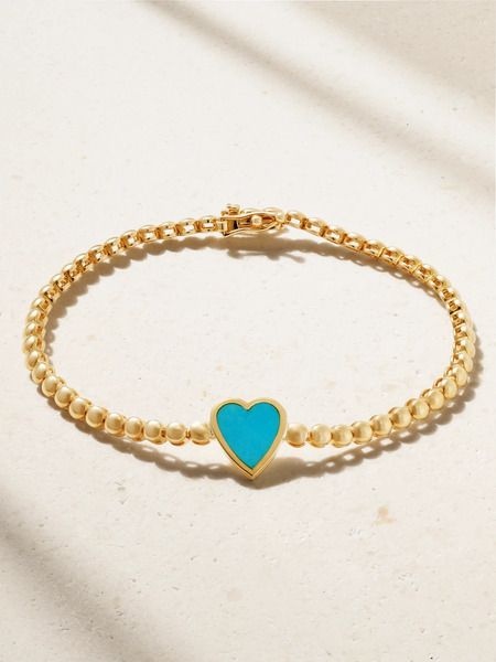  Jennifer Meyer Jennifer Meyer - 18-karat Gold Turquoise Bracelet - One Size 