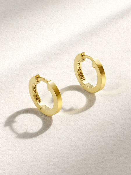  Jennifer Meyer Jennifer Meyer - Small Huggies 18-karat Gold Hoop Earrings - One Size 