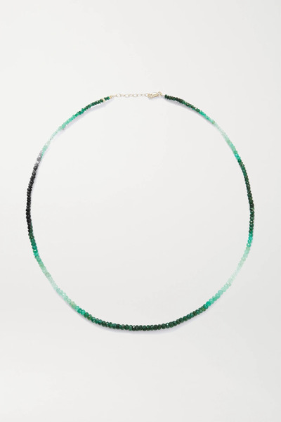  Jia Jia Jia Jia - Gold Emerald Necklace - One Size 