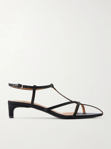  Jil Sander Jil Sander - Cage Satin Sandals - Black 