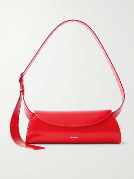  Jil Sander Jil Sander - Cannolo Small Leather Shoulder Bag - Red 