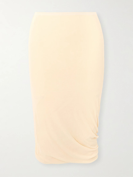  Jil Sander Jil Sander - Cotton-crepe Midi Skirt - Beige 