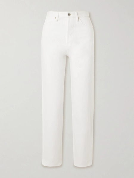  Jil Sander Jil Sander - Cropped High-rise Straight-leg Jeans - Off-white 