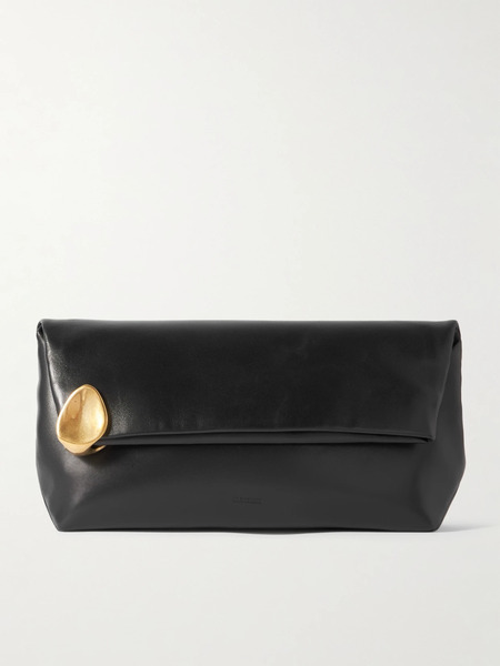  Jil Sander Jil Sander - Embellished Leather Clutch - Black 