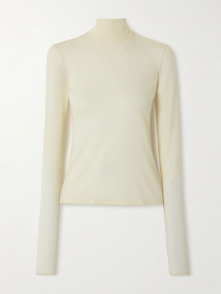  Jil Sander Jil Sander - Jersey Turtleneck Top - Off-white 