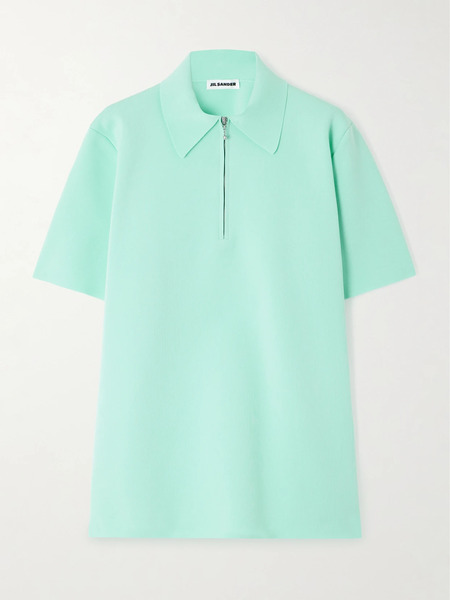  Jil Sander Jil Sander - Knitted Polo Shirt - Mint 