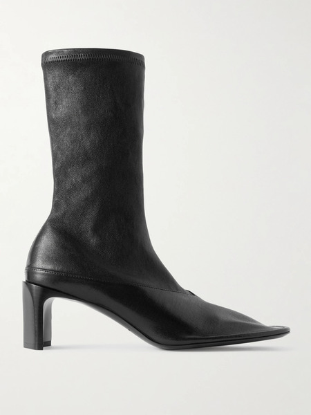  Jil Sander Jil Sander - Leather Ankle Boots - Black 